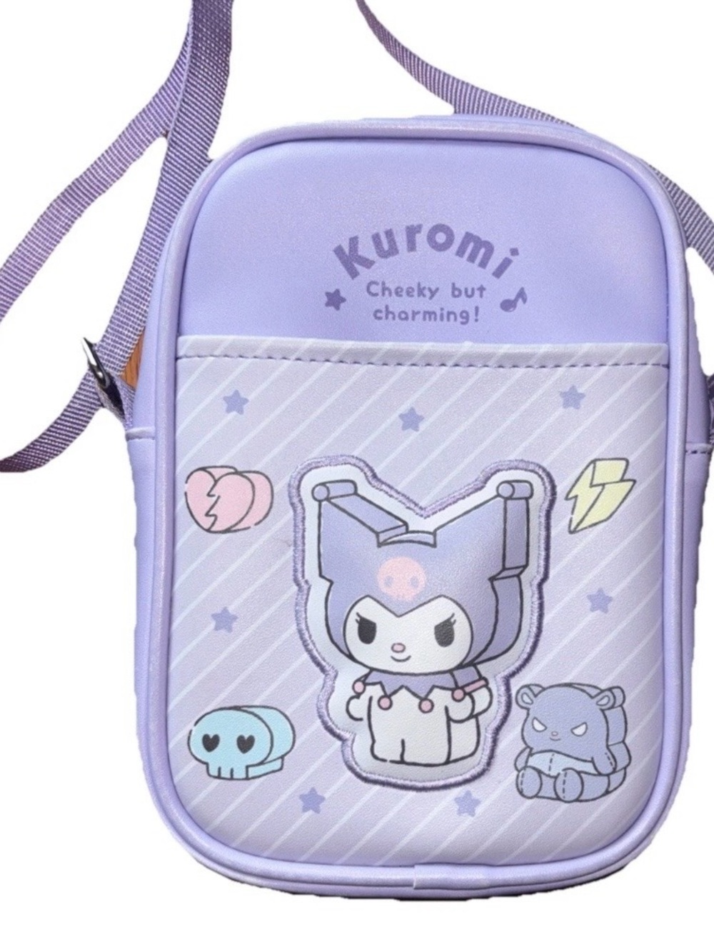 Sanrio Kuromi Shoulder Crossbody Bag (Series 2) Lilac Kids Crossbody Bag